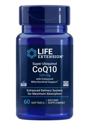 Super Ubiquinol CoQ10 with Enhanced Mitochondrial Support by Life Extension