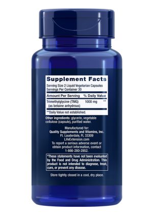 TMG Encourages healthy homocysteine levels