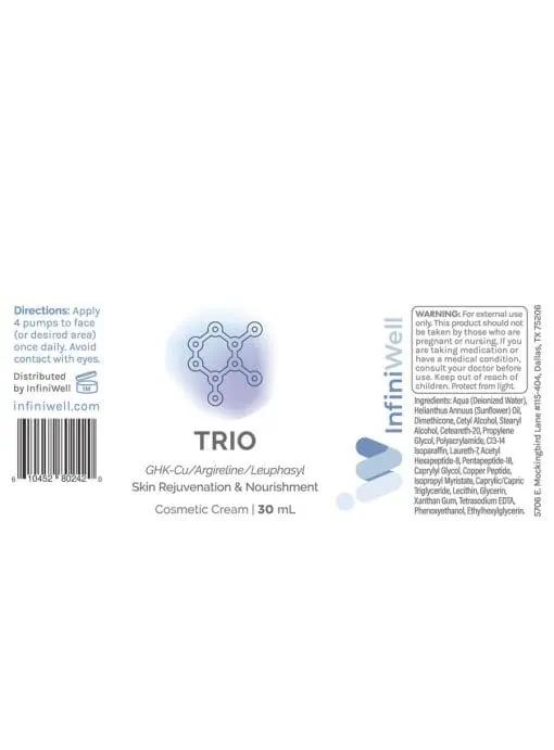 TRIO- Cosmetic for Skin Radiance and Visible Wrinkle Reduction by InfiniWell