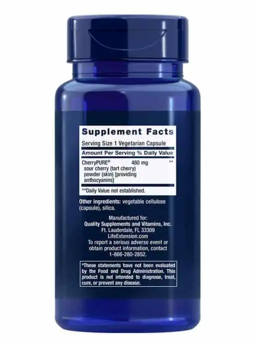 Tart Cherry with CherryPURE Promotes rapid muscle recovery after exercise