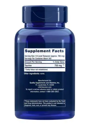 Taurine Powder Healthy Cardiovascular Support