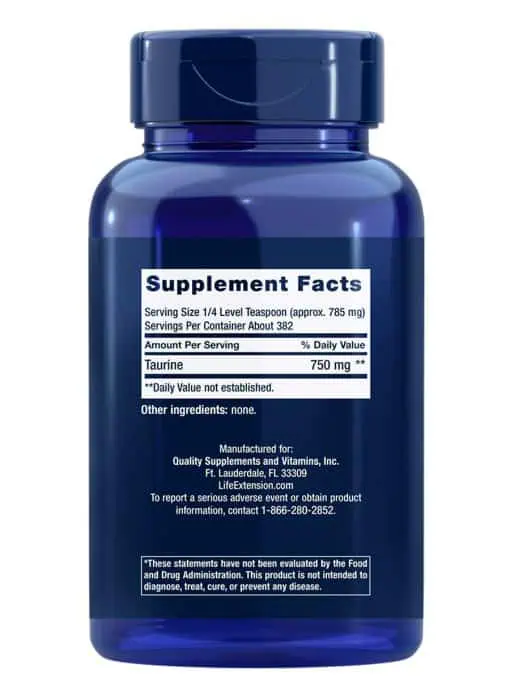 Taurine Powder Healthy Cardiovascular Support