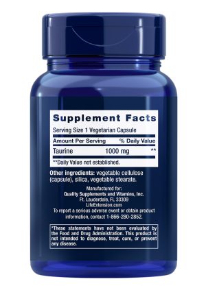 Taurine Heart & brain health, exercise performance