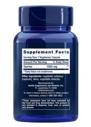 Taurine Heart & brain health, exercise performance