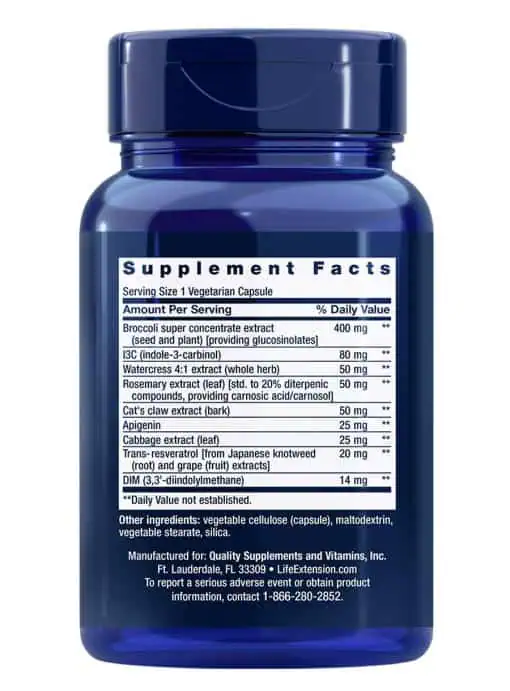 Triple Action Cruciferous Vegetable Extract and Resveratrol Supports cellular protection and optimal hormone balance