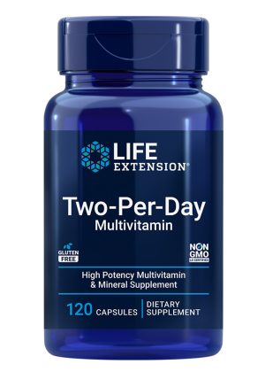 Two-Per-Day Multivitamin Packed with over 25 vitamins, minerals & extracts, two-month supply
