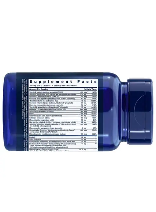 Two-Per-Day Multivitamin Packed with over 25 vitamins, minerals & extracts, two-month supply