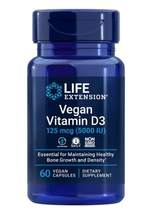 Vegan Vitamin D3 Immune, bone & whole body health, from algae, high potency