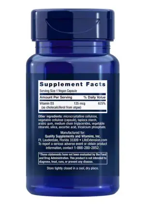 Vegan Vitamin D3 Immune, bone & whole body health, from algae, high potency