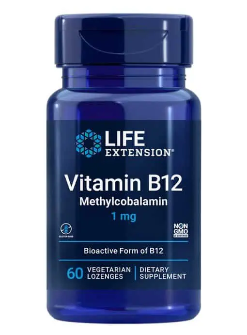 Vitamin B12 Methylcobalamin Energy, brain & nerve support, bioactive, quick-dissolving