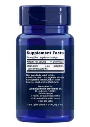 Vitamin B12 Methylcobalamin by Life Extension
