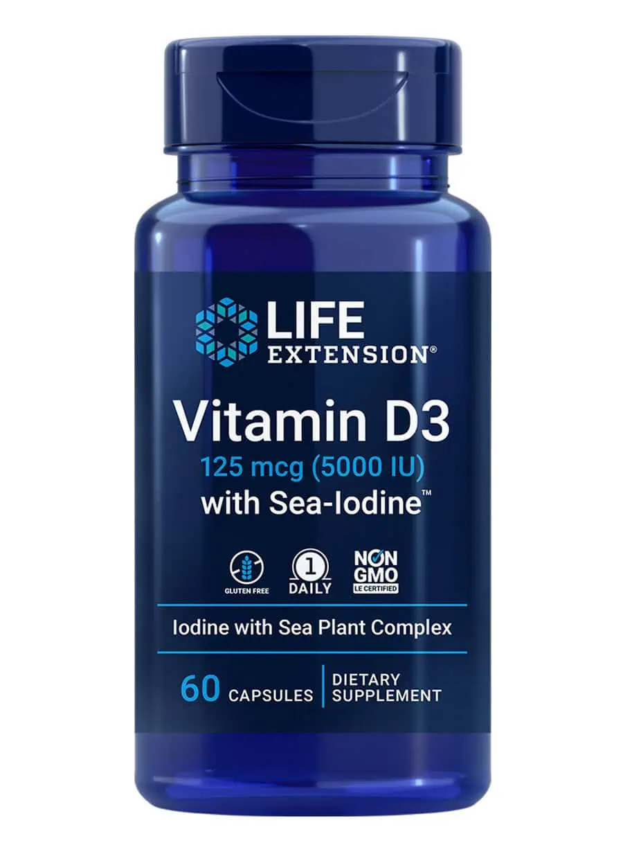 Vitamin D3 with Sea-Iodine Immune, bone & thyroid support