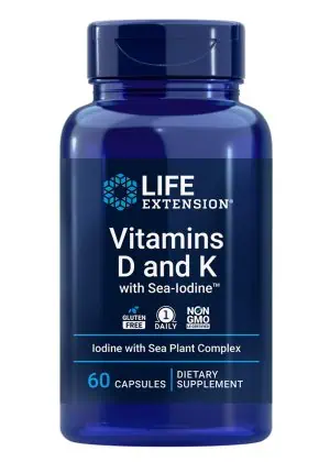 Vitamins D and K with Sea-Iodine