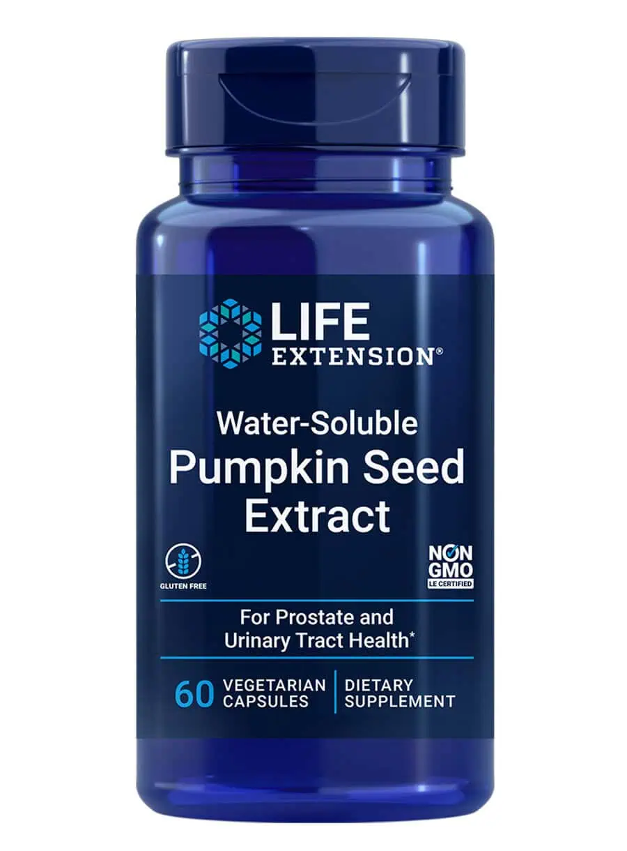 Water-Soluble Pumpkin Seed Extract Promotes prostate & urinary tract health