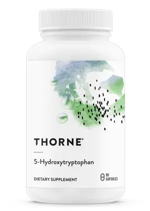 Thorne 5-Hydroxytryptophan (90 Capsules) - 5-HTP and B6 supplement for mood, stress, and sleep support.