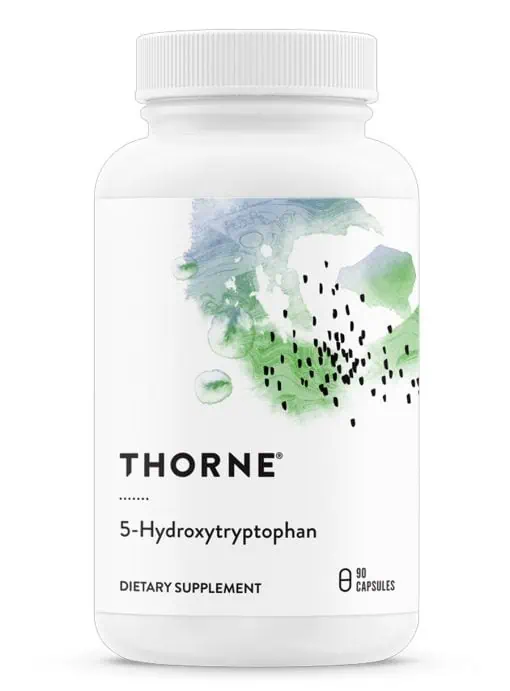 Thorne 5-Hydroxytryptophan (90 Capsules) - 5-HTP and B6 supplement for mood, stress, and sleep support.