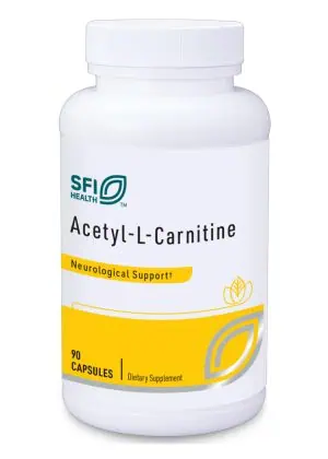 SFI Health Acetyl-L-Carnitine - 500mg ALCAR supplement for brain and nerve function support.