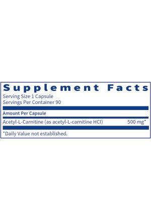 SFI Health Acetyl-L-Carnitine - 500mg ALCAR supplement for brain and nerve function support.
