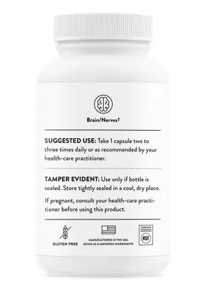 Thorne Carnityl (60 Capsules) - 500mg Acetyl-L-Carnitine supplement for brain, nerve, and mitochondrial support.
