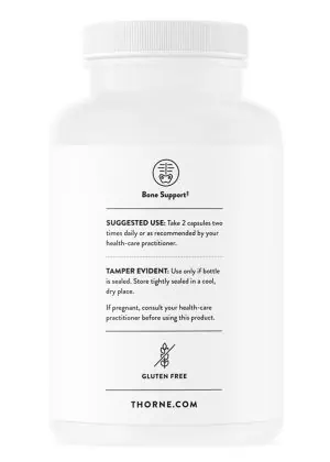 Thorne Oscap (120 Capsules) - Comprehensive bone density supplement with calcium, magnesium, and vitamin D3.