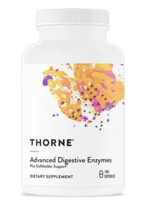Thorne Bio-Gest - Digestive enzyme supplement with HCl, pepsin, and pancreatin for GI support.