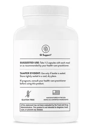 Thorne Bio-Gest - Digestive enzyme supplement with HCl, pepsin, and pancreatin for GI support.