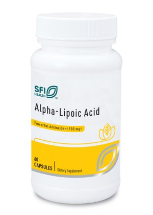 SFI Health Alpha-Lipoic Acid - 150mg ALA antioxidant for glucose metabolism and nerve health.