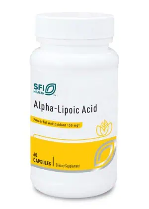 SFI Health Alpha-Lipoic Acid - 150mg ALA antioxidant for glucose metabolism and nerve health.