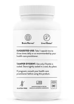 Thorne Thiocid-300 - Alpha-Lipoic Acid supplement for antioxidant, nerve, and detoxification support.