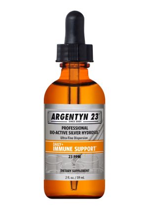 Argentyn 23 Dropper (59 mL) - Professional Bio-Active Silver Hydrosol for daily immune support.