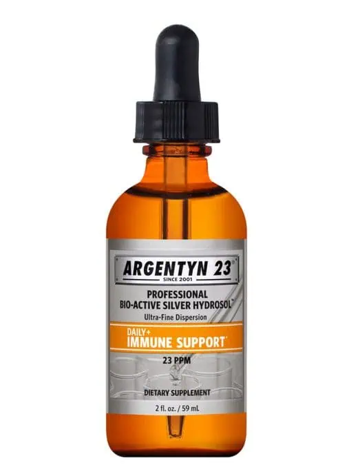 Argentyn 23 Dropper (59 mL) - Professional Bio-Active Silver Hydrosol for daily immune support.