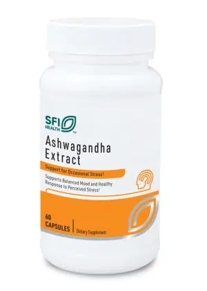 SFI Health Ashwagandha Extract - 300 mg standardized Ashwagandha for stress response and mood support.