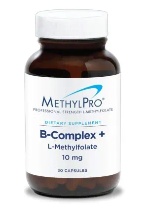 MethylPro B-Complex - A high-potency B-vitamin formula with 10mg of active L-Methylfolate.