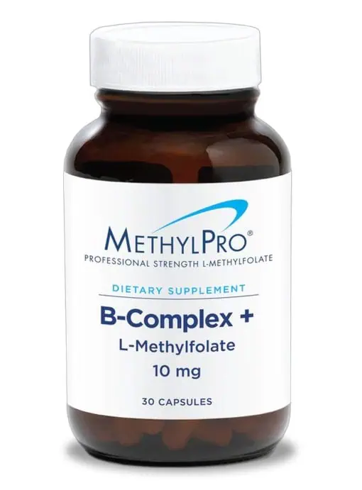 MethylPro B-Complex - A high-potency B-vitamin formula with 10mg of active L-Methylfolate.