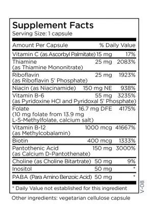 MethylPro B-Complex - A high-potency B-vitamin formula with 10mg of active L-Methylfolate.