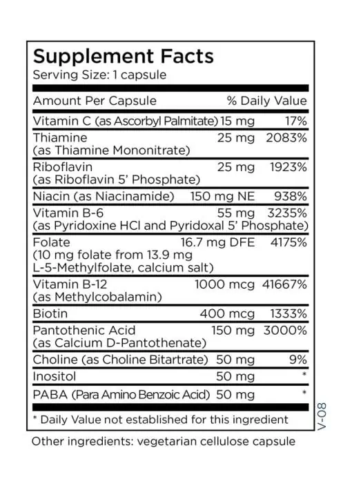 MethylPro B-Complex - A high-potency B-vitamin formula with 10mg of active L-Methylfolate.