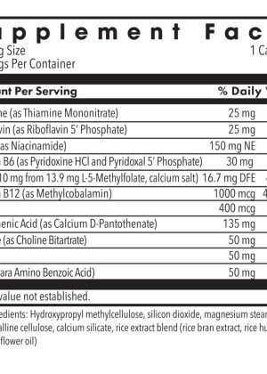 MethylPro B-Complex - A high-potency B-vitamin formula with 10mg of active L-Methylfolate.