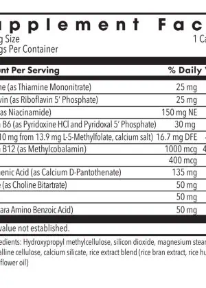 MethylPro B-Complex - A high-potency B-vitamin formula with 10mg of active L-Methylfolate.