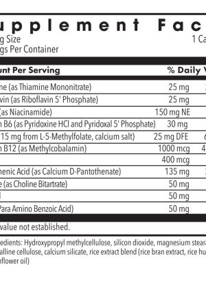 MethylPro B-Complex - A high-potency B-vitamin formula with 15mg of active L-Methylfolate.