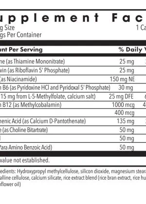 MethylPro B-Complex - A high-potency B-vitamin formula with 15mg of active L-Methylfolate.