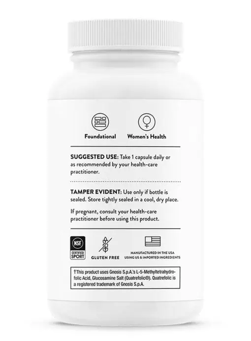 Thorne B-Complex #6 (60 Capsules) - B-vitamin complex with extra B6 and active P-5-P for mood and hormone support.
