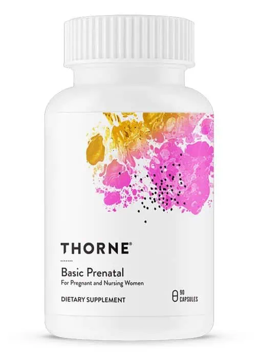 Thorne Basic Prenatal - A comprehensive prenatal vitamin with active folate and gentle iron.