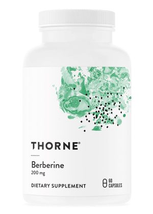 Thorne Berbercap (60 Capsules) - 200mg Berberine HCl supplement for metabolic, cardiovascular, and GI support.