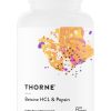 Thorne Betaine HCl & Pepsin - A supplement for stomach acid and protein digestion support.