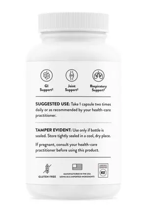 Thorne Boswellia Phytosome - A highly absorbable boswellia extract for joint, respiratory, and GI support.