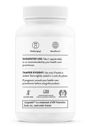 Thorne Brain Factors - Nootropic supplement with coffee fruit extract and nicotinamide riboside for cognitive health.