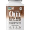 Om Brain Fuel Mushroom Superfood Capsules - with Lion's Mane, Reishi, and Folate for mental clarity.