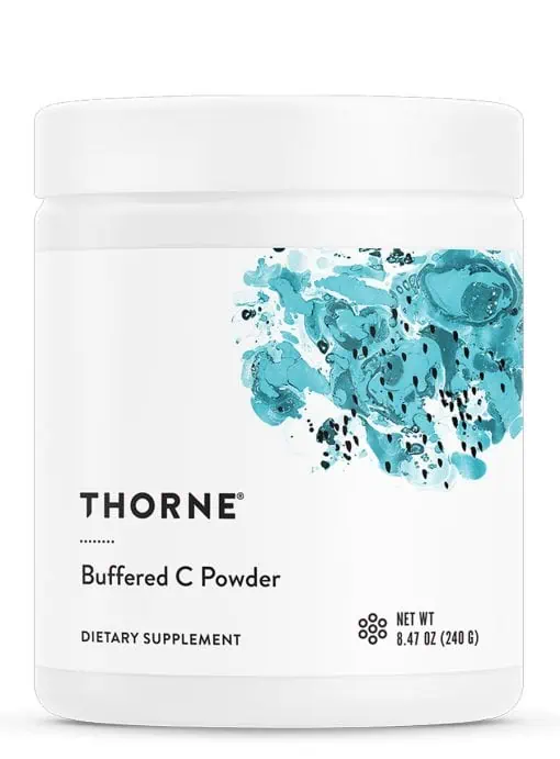 Thorne Buffered C Powder - A gentle, high-potency vitamin C powder with minerals for immune support.