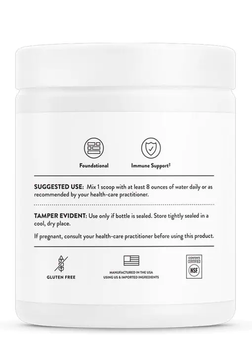 Thorne Buffered C Powder - A gentle, high-potency vitamin C powder with minerals for immune support.