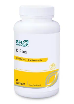 SFI Health C Plus - High-potency Vitamin C with citrus bioflavonoids for immune and antioxidant support.